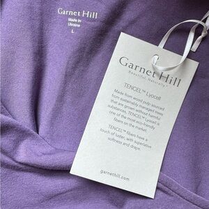 Garnet Hill Lavender TENCEL™ Lyocell Blouse